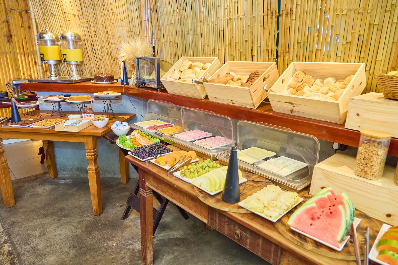 Buffet de café da manhã do Terraço Icaraí, em Icaraí, Niterói