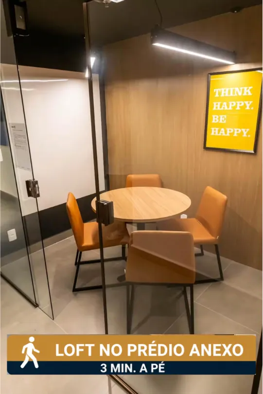 Sala de coworking fechada — Loft Icaraí, Niterói